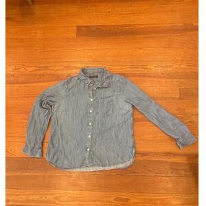 Banana Republic Size Small Blue Jean Button Down Top